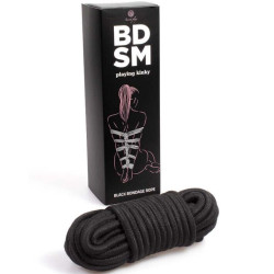 Secretplay - Corde De Bondage Noire  Collection Bdsm